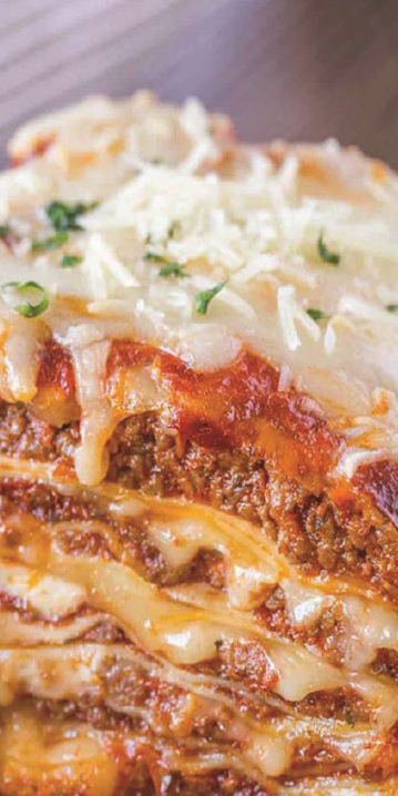 Lasagne gratinée à la sauce à la viande